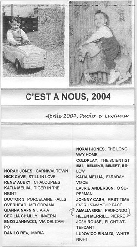 C’EST A NOUS, antologia musicale a cura di Paolo Ferrario,&nbsp;2004