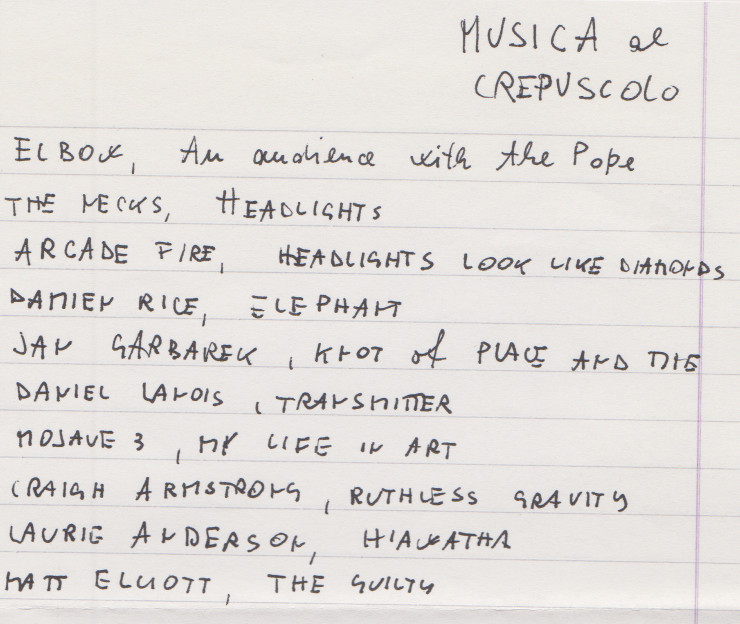 MUSICA al CREPUSCOLO, antologia a cura di Paolo Ferrario, 16 dicembre&nbsp;2018