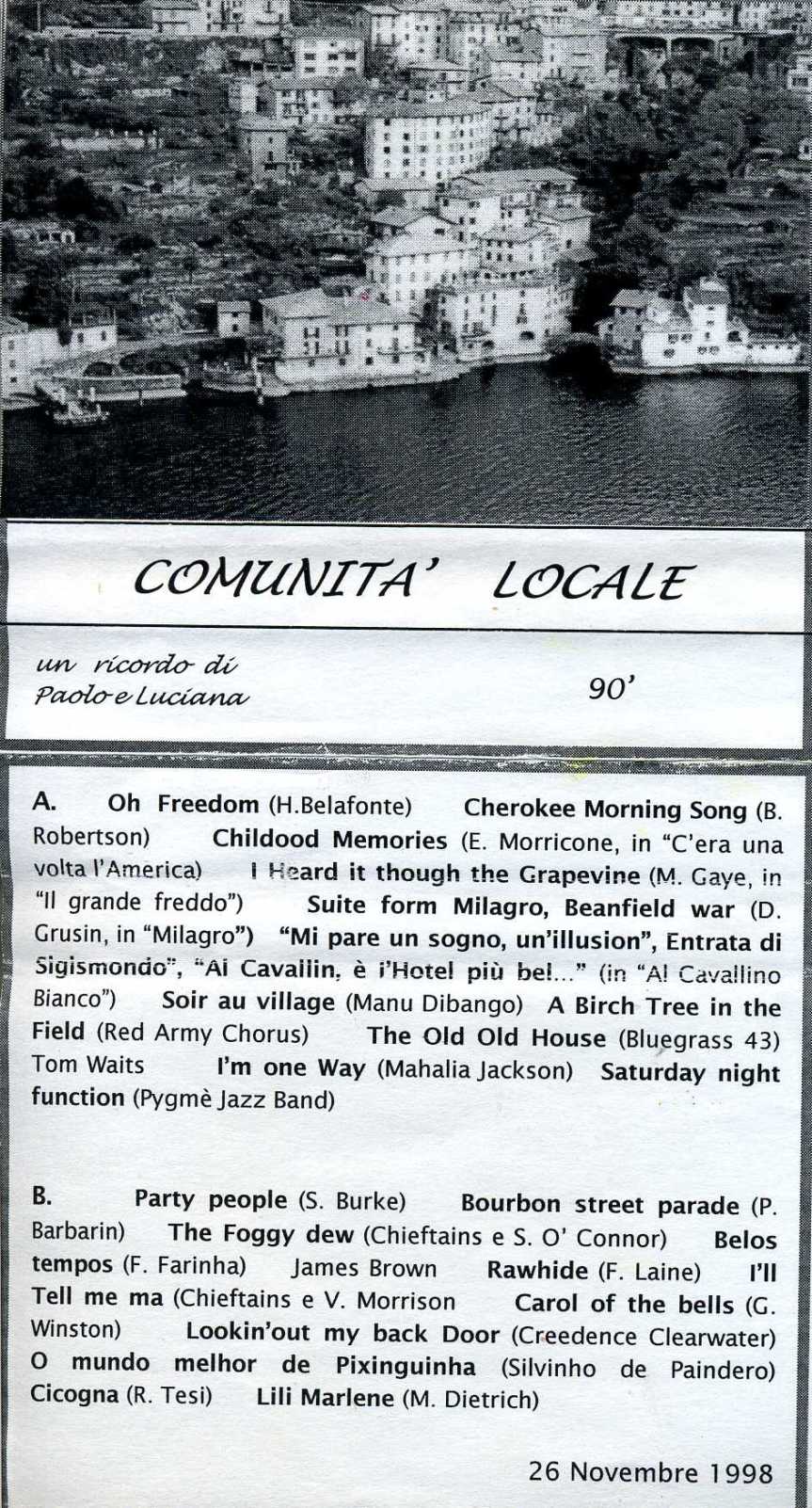 COMUNITA LOCALE DOM1790