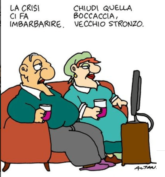 Altan,  la crisi ci fa imbarbarire&nbsp;…