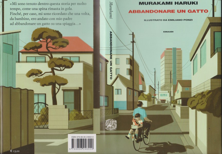 MURAKAMI HARUKI, ABBANDONARE UN GATTO.  Illustrazioni  di Emiliano Ponzi, Einaudi&nbsp;2020