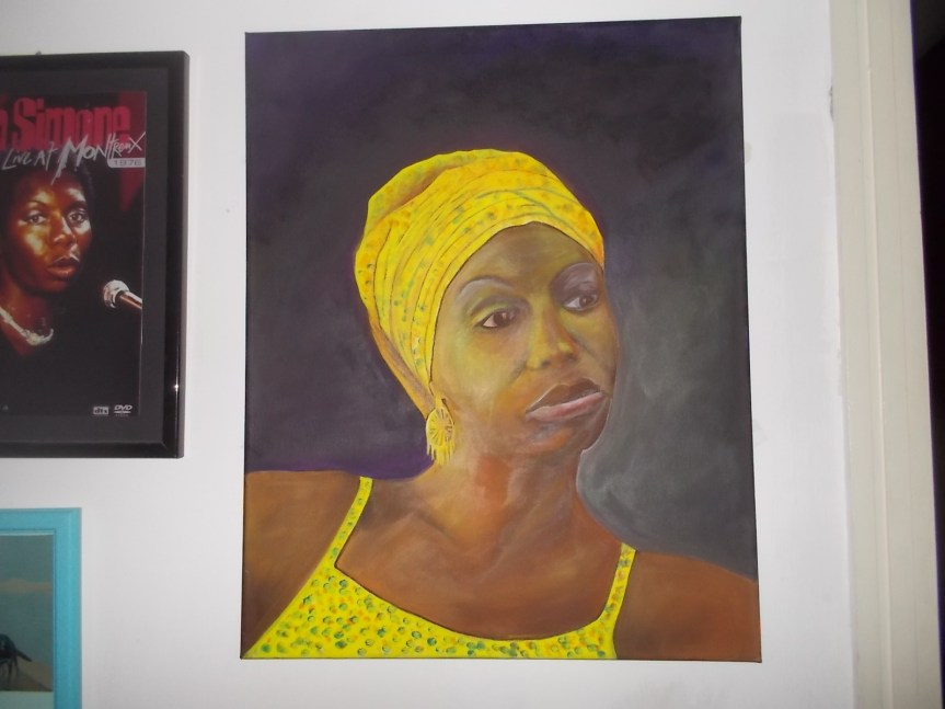 NINA SIMONE, in un dipinto di Lucia Arcani, 29 dicembre&nbsp;2020