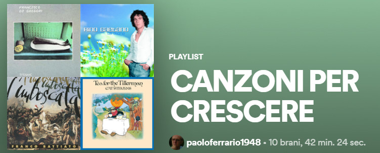 CANZONI PER CRESCERE, antologia&nbsp;musicale